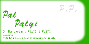 pal palyi business card